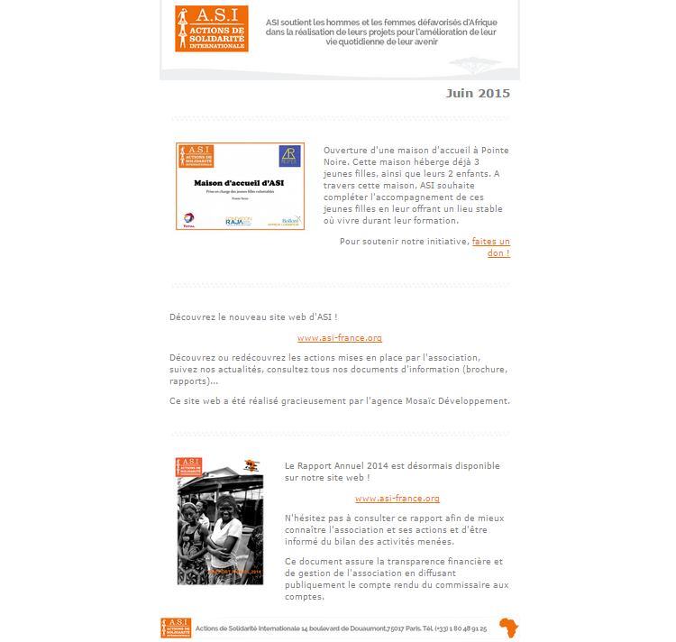 Découvrez nos actus: les nouvelles activités, transparence de gestion