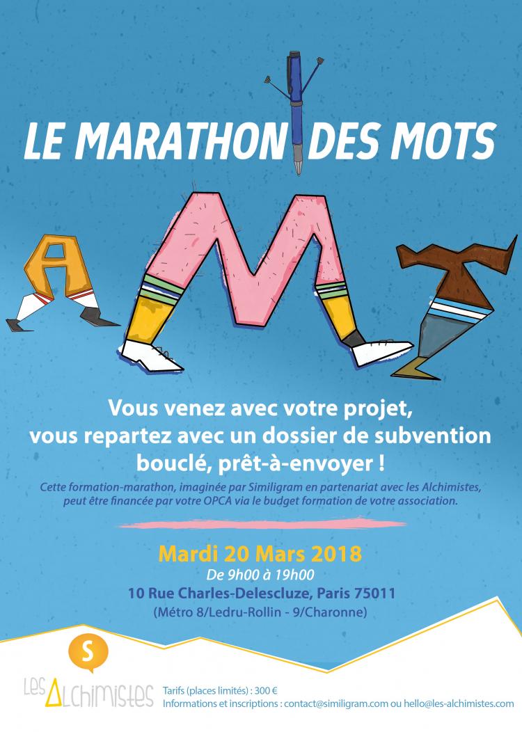 Formation "Le Marathon des mots" : rédiger une demande de subvention