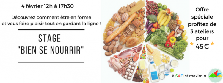 Stage NUTRITION : "Bien se nourrir" à Saint Maximin Var 83