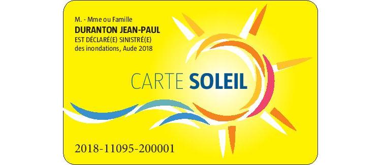 Une première en France : une carte Solidarité pour les sinistrés des inondations