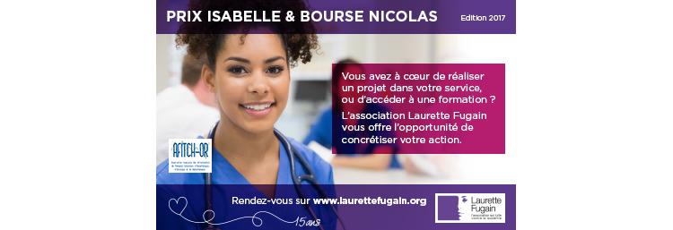 Participez au Prix Isabelle et à la Bourse Nicolas !