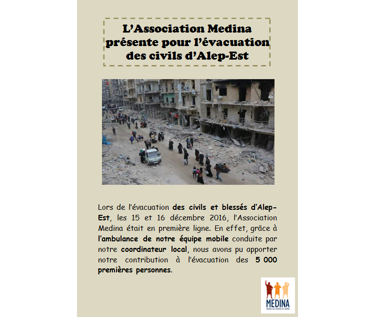 vacuation des civils d'Alep-Est