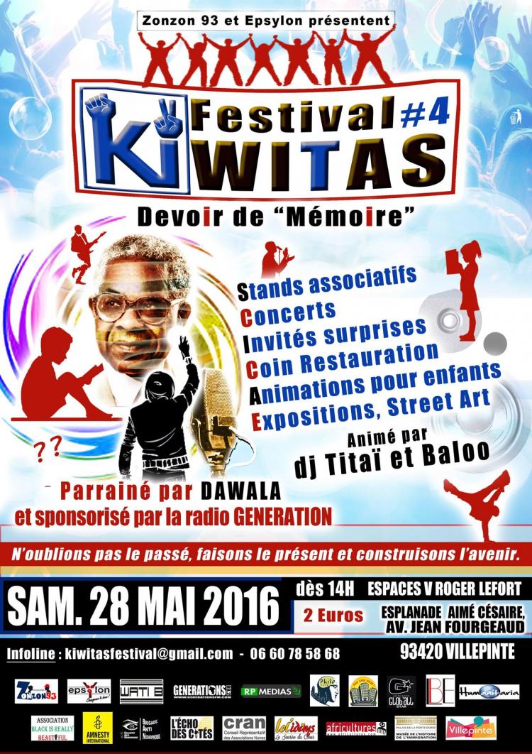 Le festival KIWITAS, c'est ce samedi!