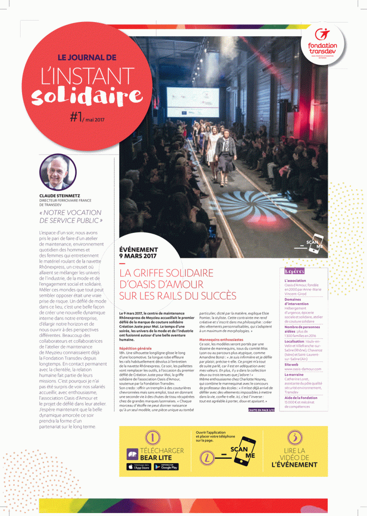 La Fondation Transdev lance le journal de l'Instant Solidaire