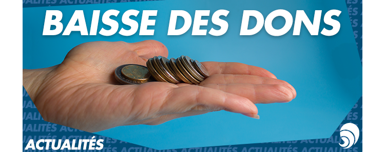 Les dons aux associations et fondations ont baissé de 4,2 % en 2018