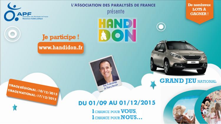 HandiDon 2015: Deuxième édition du grand jeu national solidaire de l'APF!