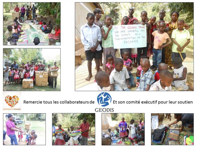Des chaussures pour les enfants de Mityana