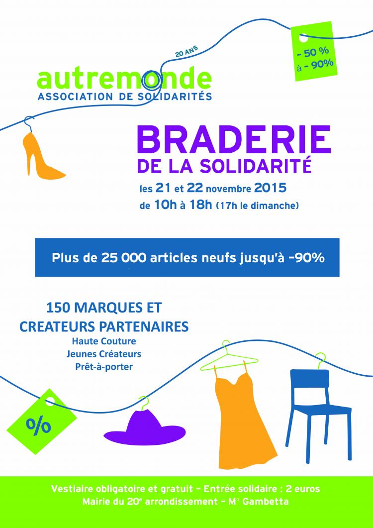La Braderie de la Solidarité 2015, quand la mode tisse des liens