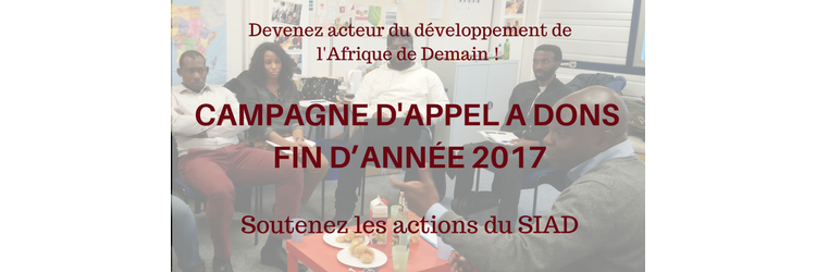 Devenez acteur du développement de l'Afrique de Demain !