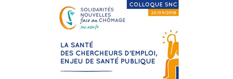 Colloque « La santé des chercheurs d’emploi, enjeu de santé publique »