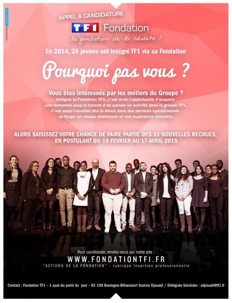 Vous rêvez de travailler dans l'audiovisuel? La fondation TF1 recrute!