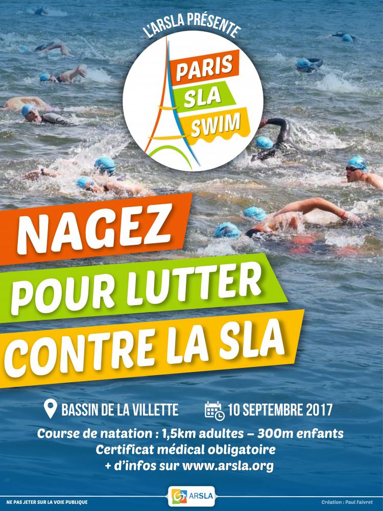 Le "Ice bucket challenge" évolue vers le "PARIS SLA SWIM"