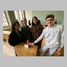 Audience pénale fictive interprétée par les jeunes filleuls de la fondation de l'académie de Poitiers, au tribunal judiciaire de La Rochelle