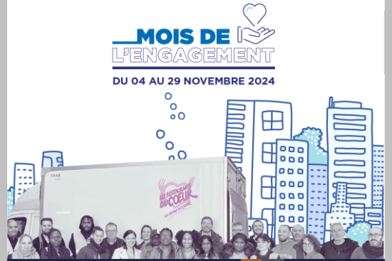 Affiche Mois de l'engagement citoyen Groupe ADP 2024