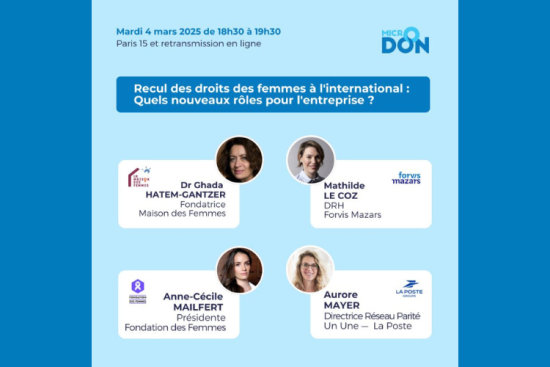 La table ronde de microDON sur la défense des droits des femmes en entreprise