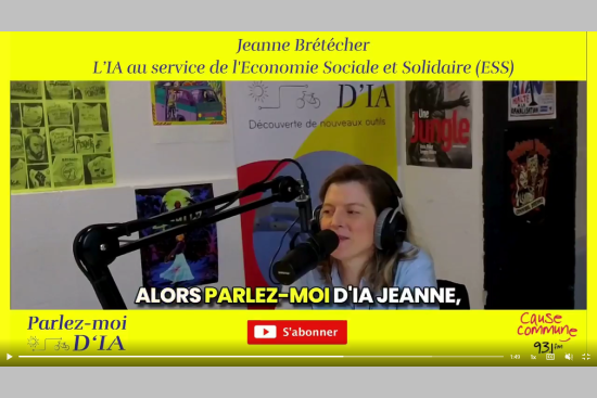 Podcast : Jeanne sur l’IA et l’économie sociale