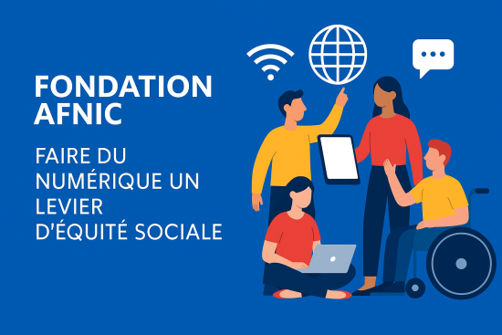 Faire du numérique un levier d'équité solidaire. Crédit : Fondation Afnic