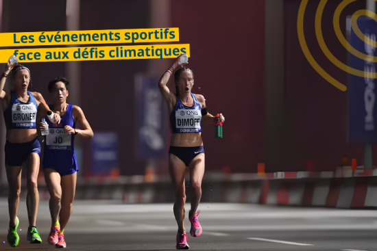 Arrivée du marathon féminin des Championnats du monde d’athlétisme de l’IAAF Doha 2019 à Doha, au Qatar, en septembre 2019. MATTHIAS HANGST / GETTY IMAGES VIA AFP