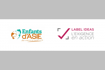 Enfants d’Asie obtient pour la 3ème fois le LABEL IDEAS