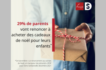 Achats de Noël & Précarité – 2e baromètre IFOP pour Dons Solidaires