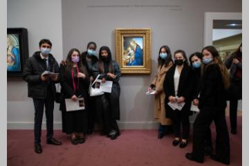 Les marraines et parrains Deloitte et leurs filleul(e)s de Cergy au Musée Jacquemart-André 