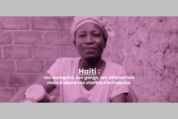 Photographie d'une bénéficiaire en Haïti