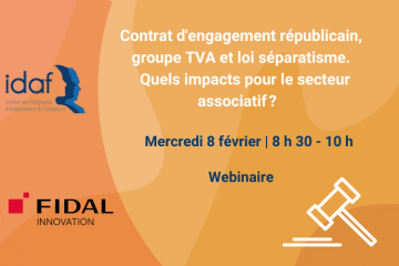 Contrat d'engagement républicain, groupe TVA et loi séparatisme. Quels impacts pour le secteur associatif ?