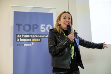 Stéphanie Goujon à la cérémonie de dévoilement du TOP 50. Crédits : Mary-Lou Mauricio.
