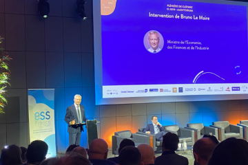 Au congrès des 10 ans de la loi ESS, le ministre de l'Économie Bruno Le Maire a estimé que les entreprises de l'ESS ont inspiré les sociétés à mission. Crédit : Camille Dorival. 