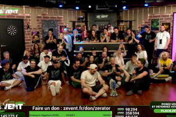 Le Zevent s'est tenu du 6 au 8 septembre. Crédit : Capture d'écran Twitter ZEvent.