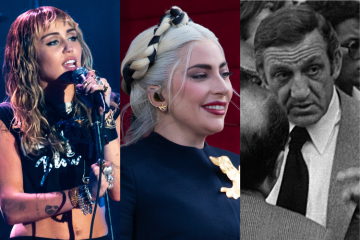 Miley Cyrus, Lady Gaga et Lino Ventura. Crédit : DR.