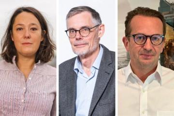 Les fondations abritantes : une dynamique vertueuse pour le développement de la philanthropie. De gauche à droite : Sabine de Soyres (Fondation de France), Jean-Marie Destrée (Fondation Caritas France), Florian du Boÿs (Impala Avenir). Crédits photos : DR.