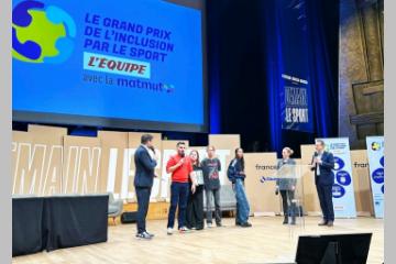 Remise du prix de l'inclusion par le sport le 28 novembre 2024, à la maison de la Radio.