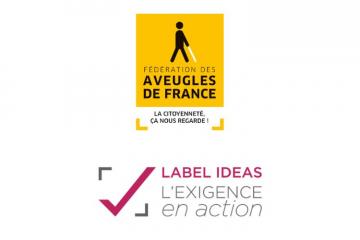 3ème label IDEAS pour la Fédération des Aveugles de France
