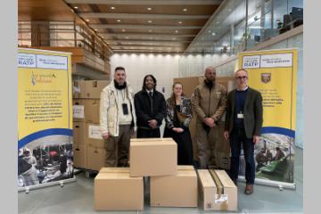 350kg de vêtements collectés auprès des collaborateurs du siège du groupe RATP.
