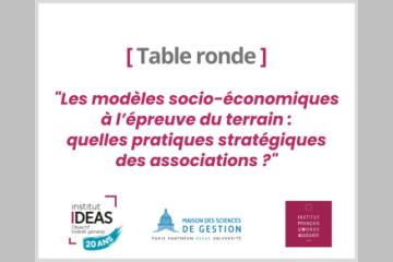 Table ronde Programme de recherche de l'Institut IDEAS