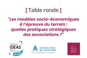 Table ronde Programme de recherche de l'Institut IDEAS