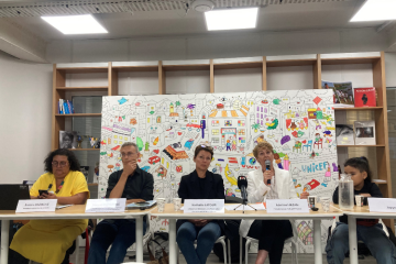 Des acteurs associatifs étaient réunis le 28 août pour présenter le baromètre. Crédit : Carenews
