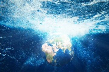 L'acidification des océans est principalement causée  par l’augmentation du dioxyde de carbone (CO2) dans l’atmosphère. Crédit : iStock