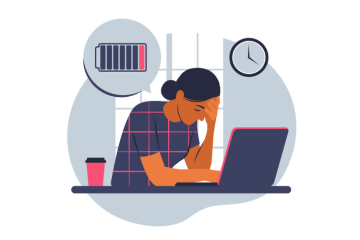 Le syndrome d'épuisement professionnel, ou burn out, se traduit par une absence d'énergie, en raison d'un stress chronique. Crédit : iStock.