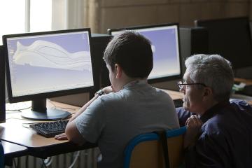 Depuis dix ans, La Fondation Dassault Systèmes est engagée au service de l’éducation pour toutes et tous. Projet : Apprentis d’Auteuil de Meudon. Image : Course en Cours. Crédit  : Jacques Leveillé-Nizerolle 