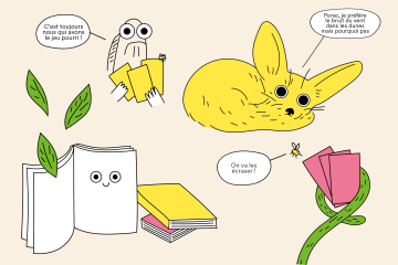 Des podcasts, des BD et des jeux pour tout comprendre à la RSE. Illustrations : Studio Bingo