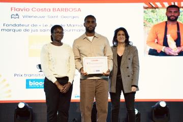 Remise du Prix Transition Ecologique et Inclusive à Fabio Costa Barbosa ©HibouxProductions