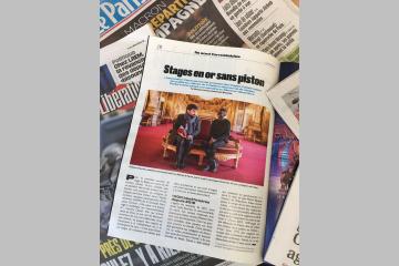 ViensVoirMonTaf dans Le Parisien : "Des stages en or sans piston" 