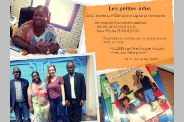 FADEV cède sa participation dans le capital de l'entreprise ivoirienne Vallesse