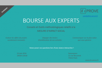 (IM)PROVE organise sa première "Bourse aux Experts"