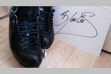 Les patins de Brian Joubert en vente sur Ebay contre le cancer