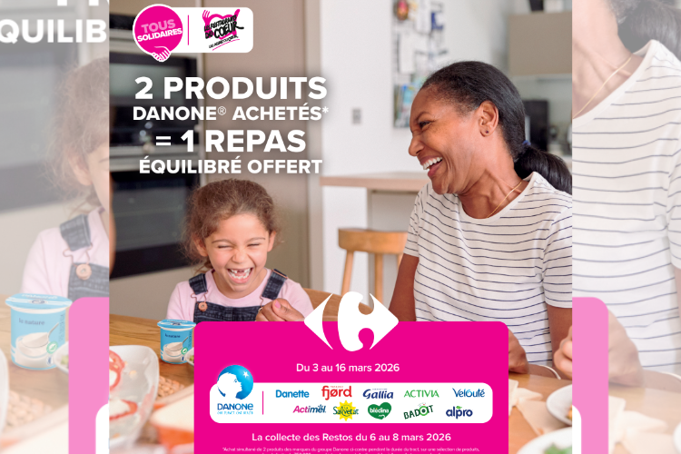 Danone 2 produits achetés = 1 Repas offert