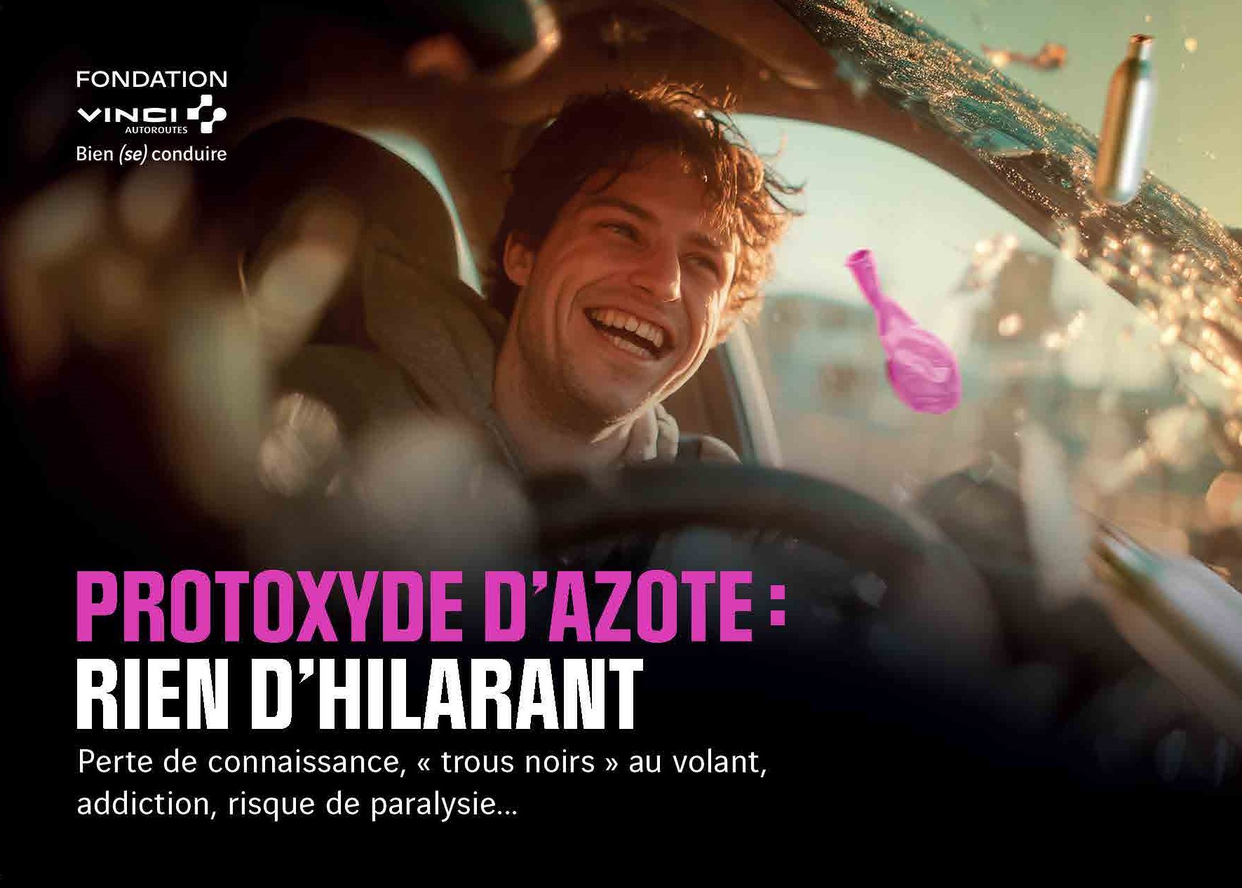 Visuel de campagne - Protoxyde d'azote : rien d'hilarant 