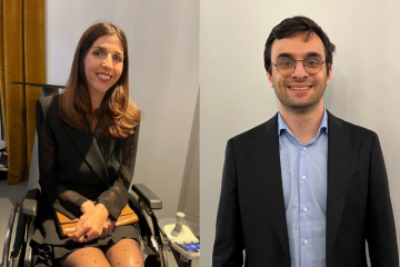 Les influenceurs Virginie Dubost et Mounah Bizri lors du dîner annuel du Manifeste Inclusion, le 17 mars 2026. Crédit : Carenews. 